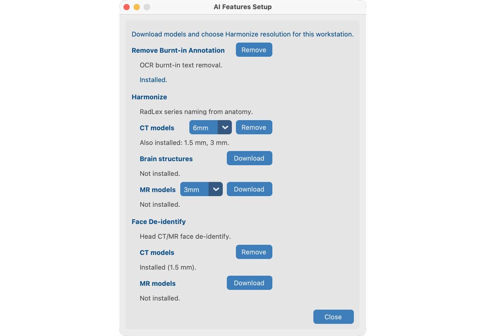 AI Features setup