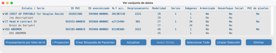 Árbol del Conjunto de datos con estudios de prueba