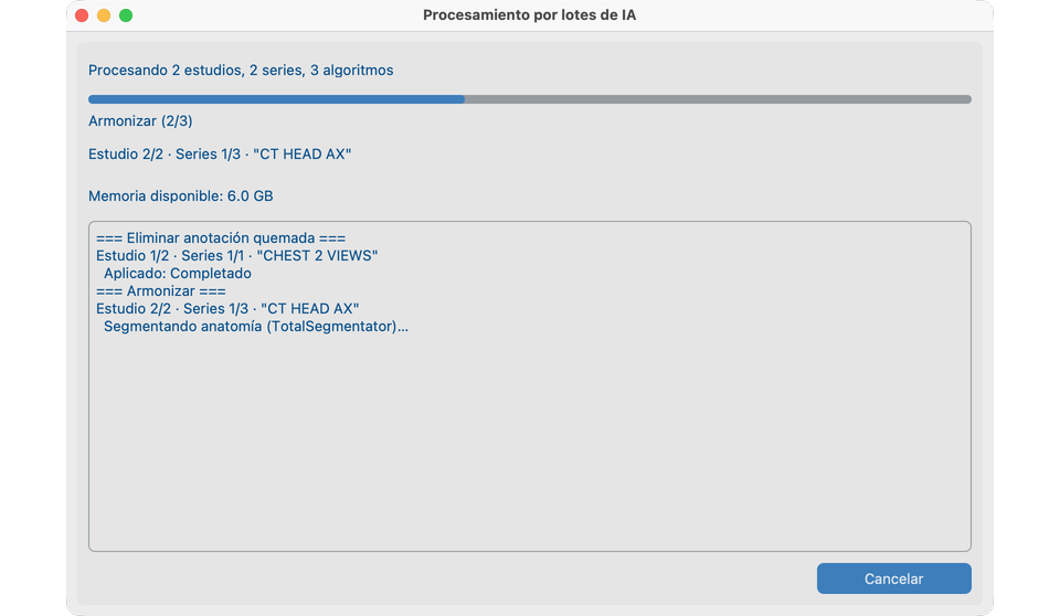 Procesamiento por lotes de IA en ejecución