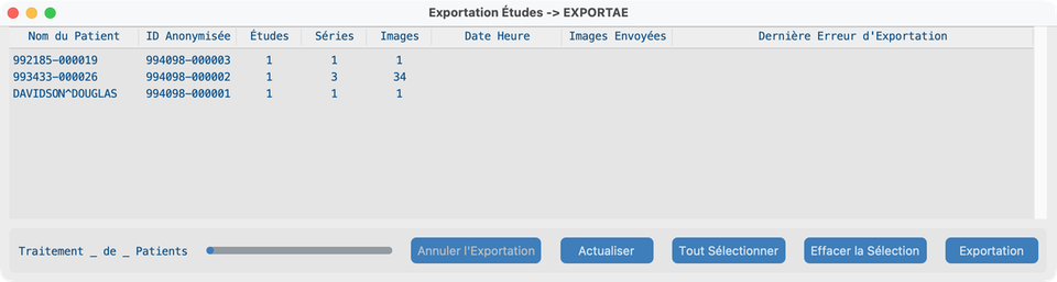 Envoyer — vue initiale